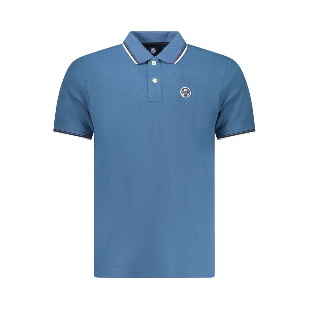 North Sails Blu Cotton Men Polo - Luxe Nova