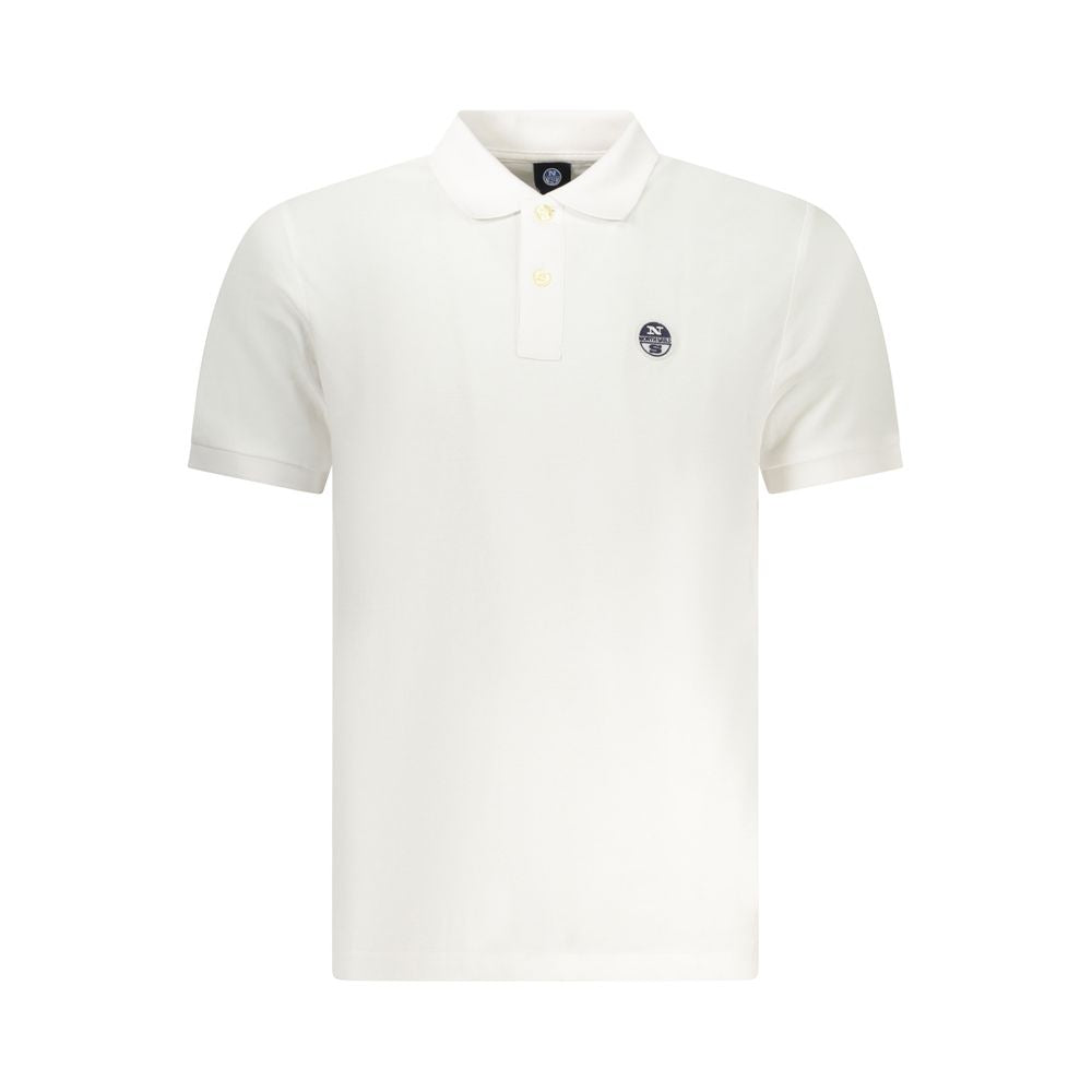 North Sails White Cotton Men's Polo Shirt - Luxe Nova