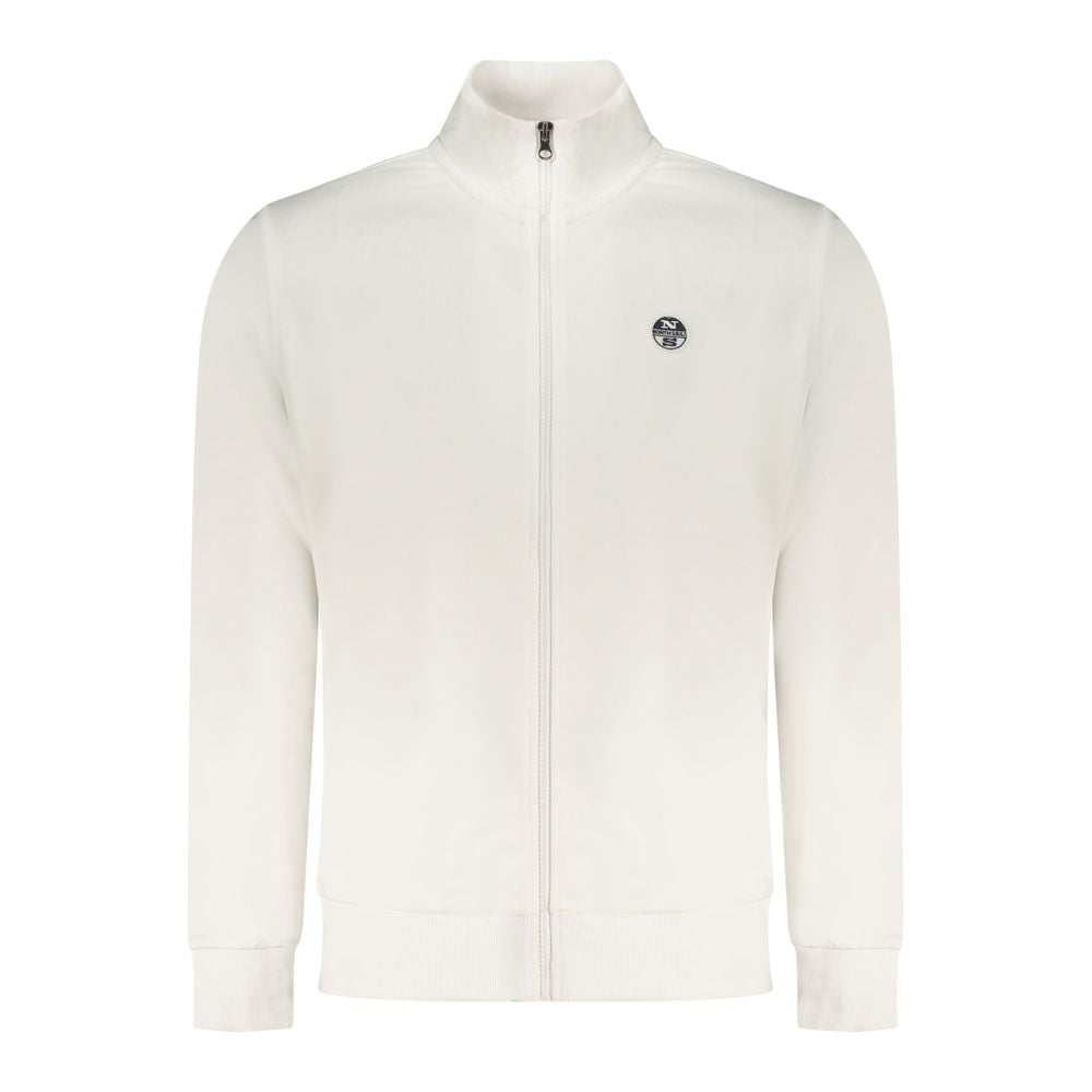 North Sails White Cotton Men's Sweatshirt - Luxe Nova