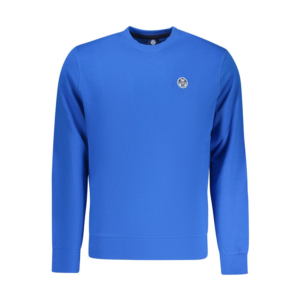 North Sails Blue Cotton Mens Sweatshirt - Luxe Nova