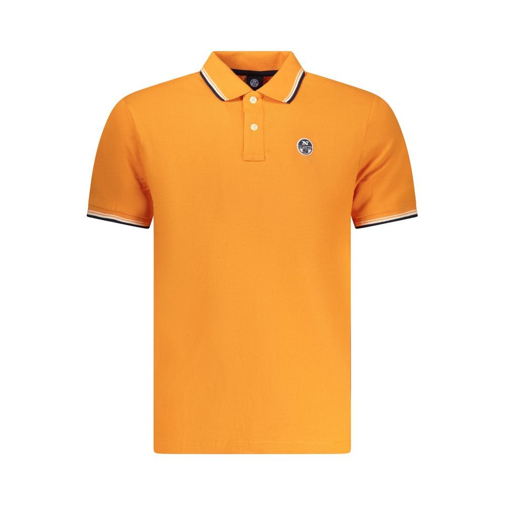 North Sails Arancione Cotton Men Polo - Luxe Nova