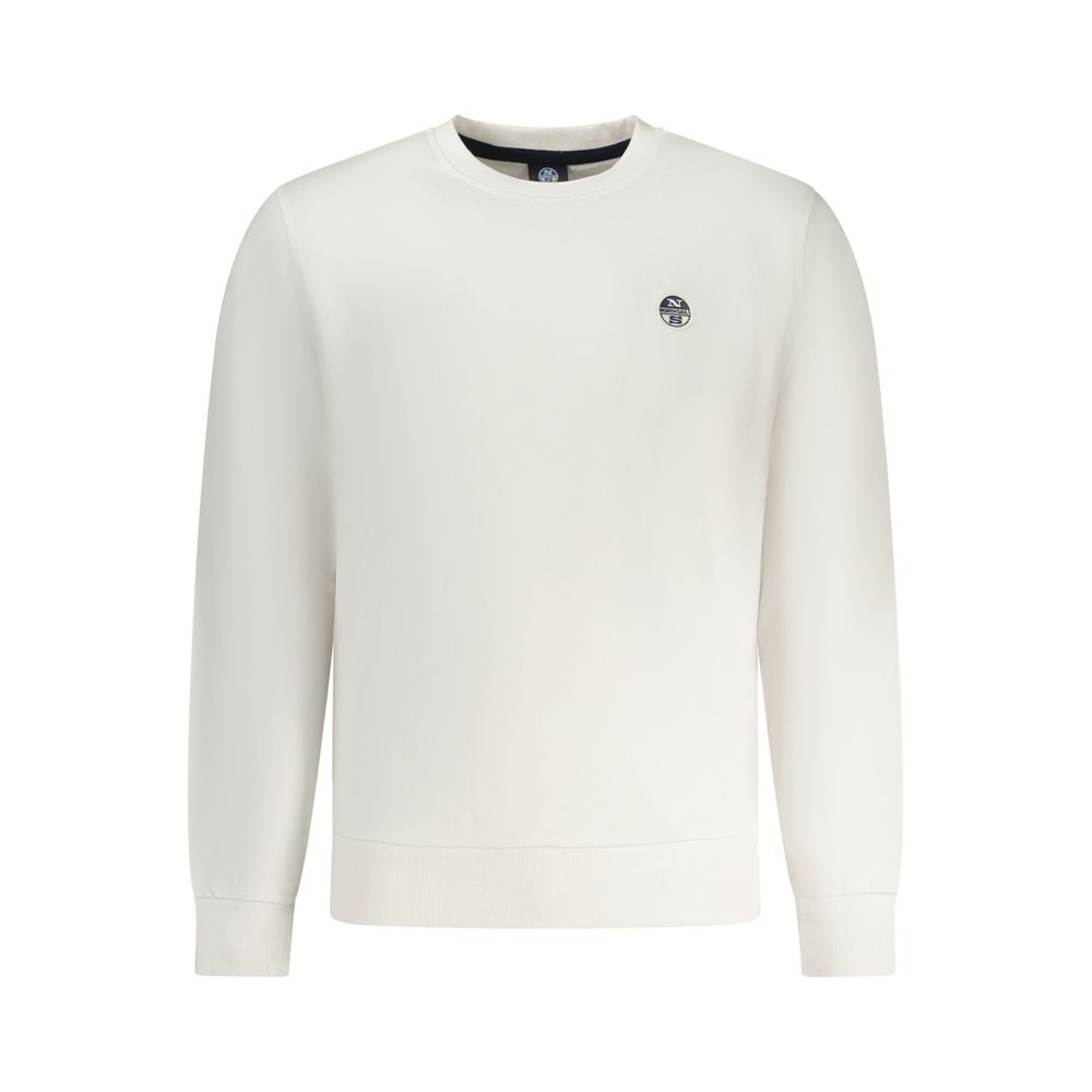North Sails White Cotton Mens Sweatshirt - Luxe Nova