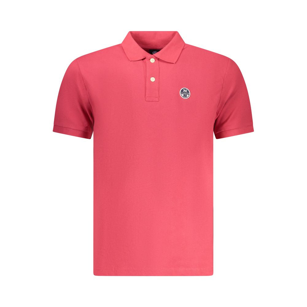 North Sails Red Cotton Men Polo Shirt - Luxe Nova