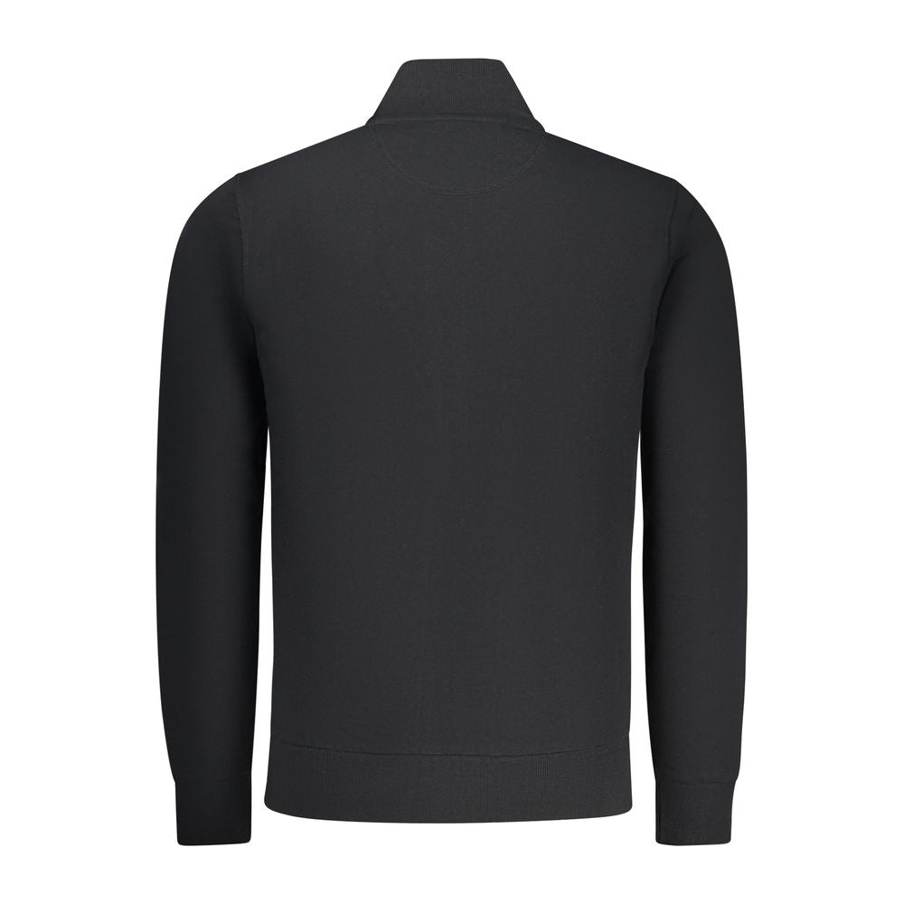 North Sails Black Cotton Men Sweatshirt - Luxe Nova