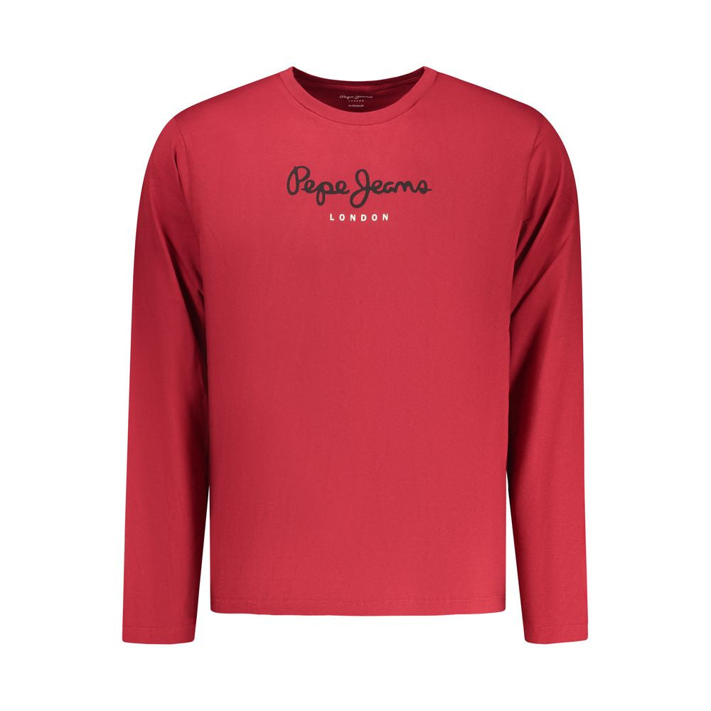 Pepe Jeans Rosso Cotton Men T-Shirt - Luxe Nova