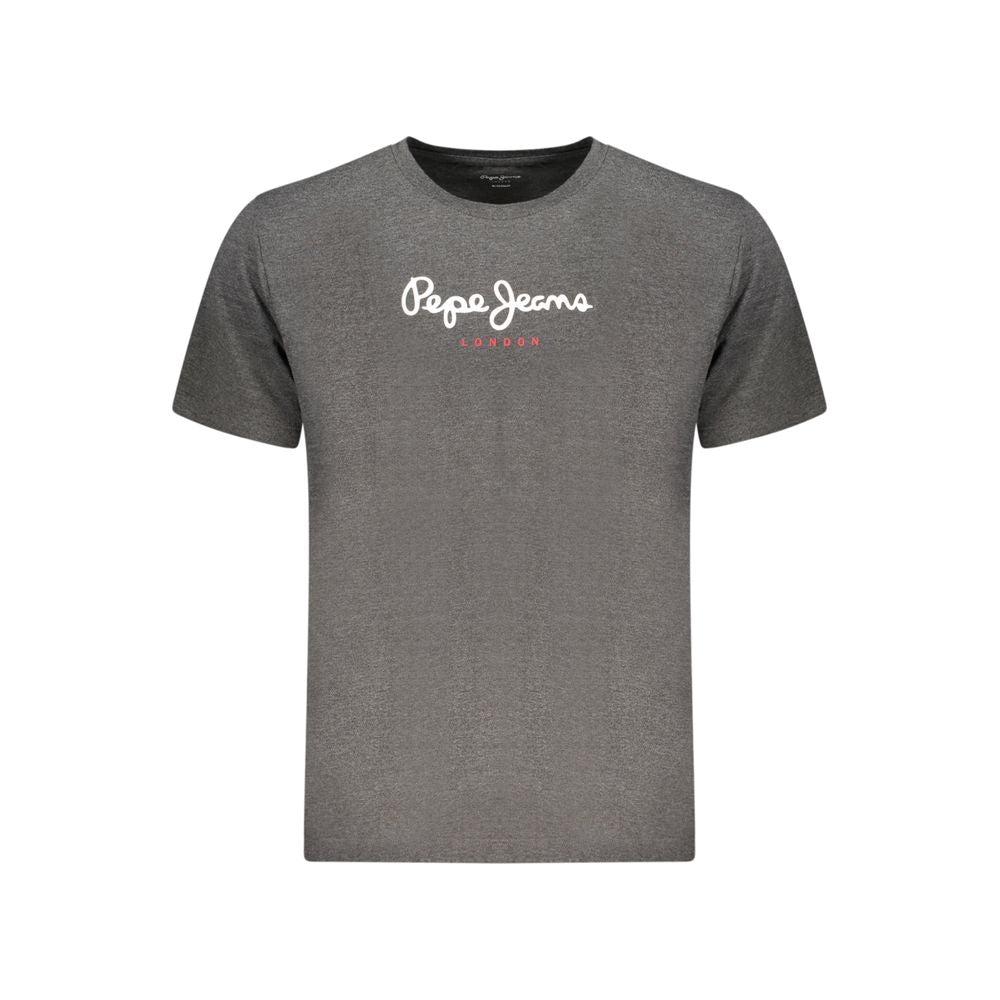 Pepe Jeans Grigio Cotton Men T-Shirt - Luxe Nova
