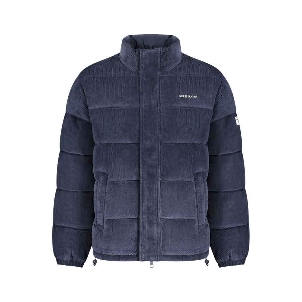 Guess Jeans Blue Polyester Men's Jacket - Luxe Nova