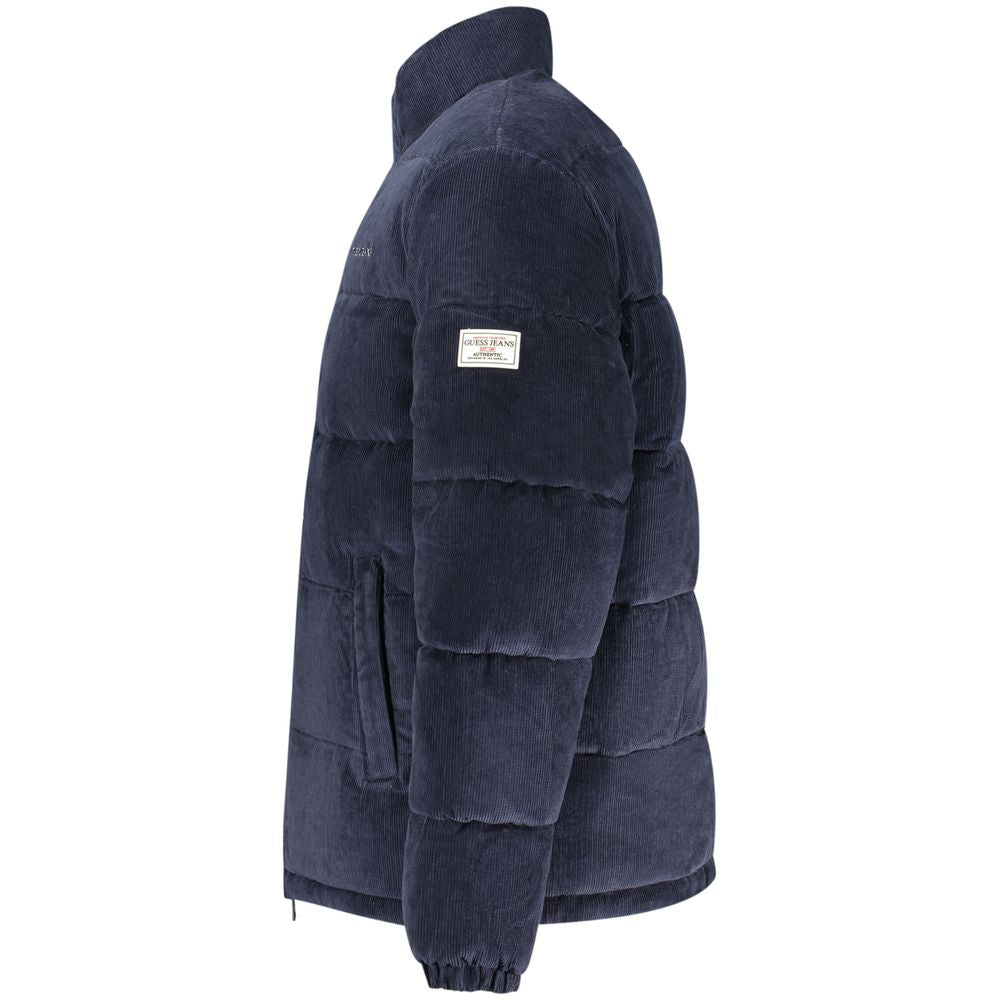Guess Jeans Blue Polyester Men's Jacket - Luxe Nova