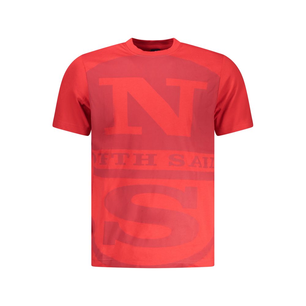 North Sails Rosso Cotton Men T-Shirt - Luxe Nova