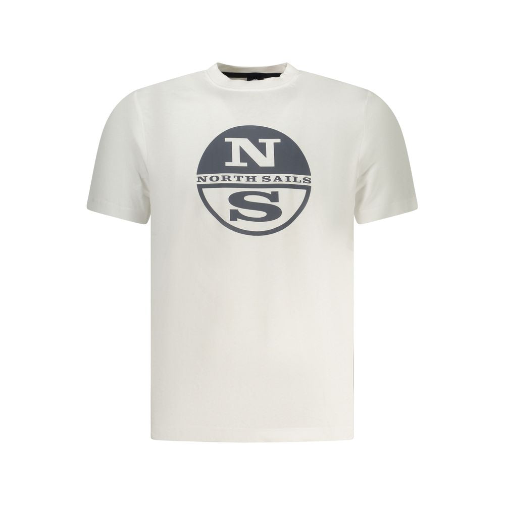 North Sails White Cotton Men T-Shirt - Luxe Nova