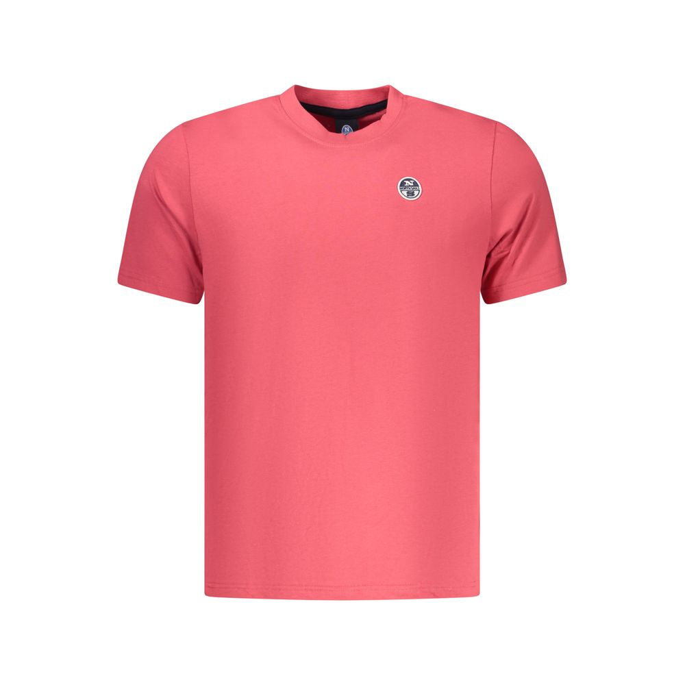 North Sails Red Cotton Men T-Shirt - Luxe Nova