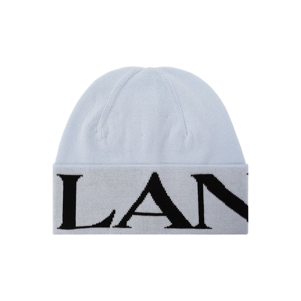 Lanvin Blue Virgin Wool Beanie - Luxe Nova