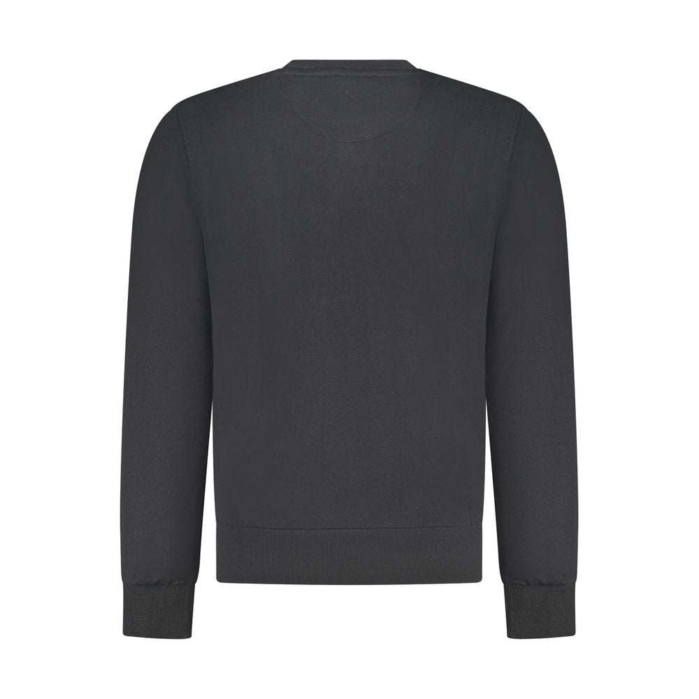 North Sails Black Cotton Men Sweatshirt - Luxe Nova