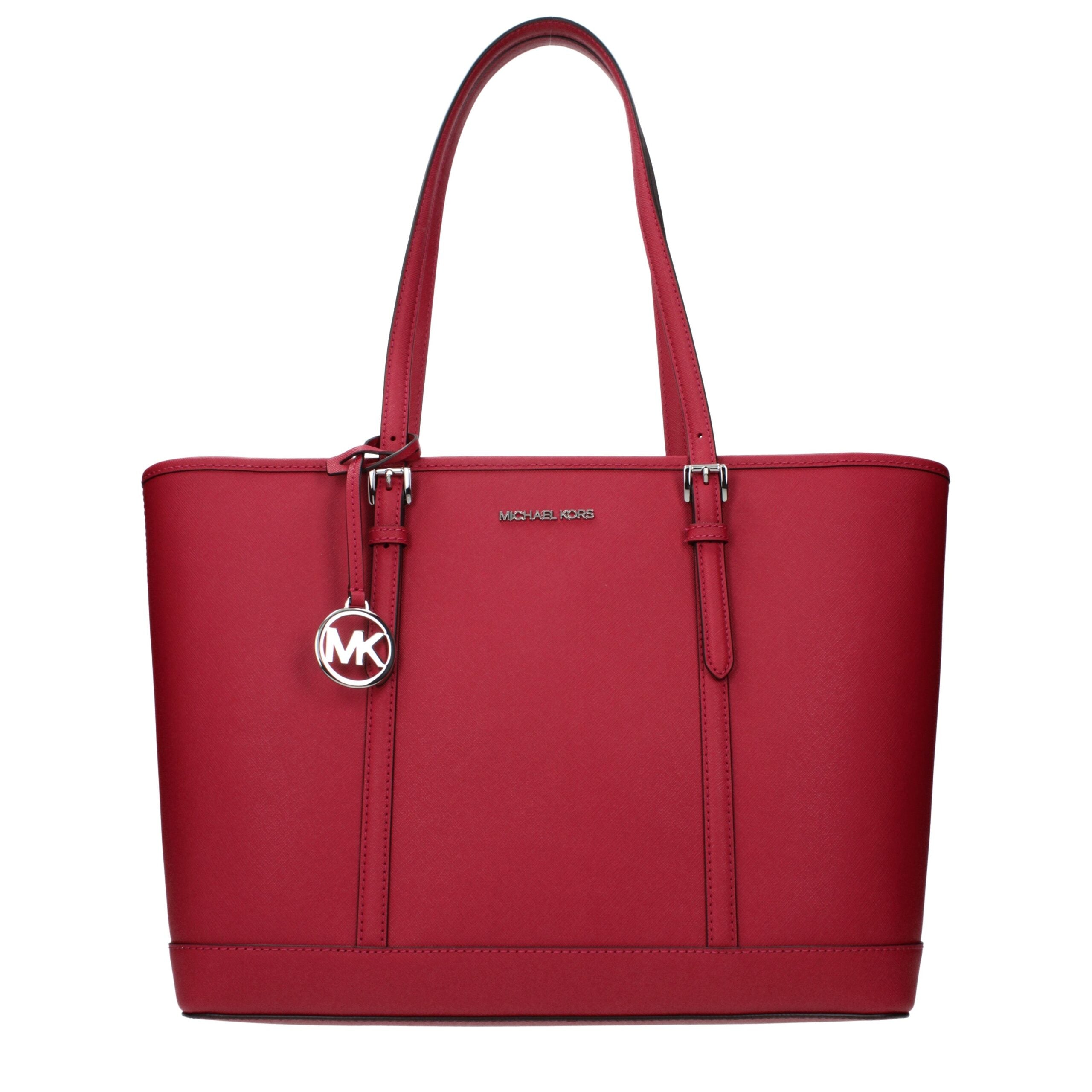 Michael Kors Red Leather Shoulder Bag - Luxe Nova