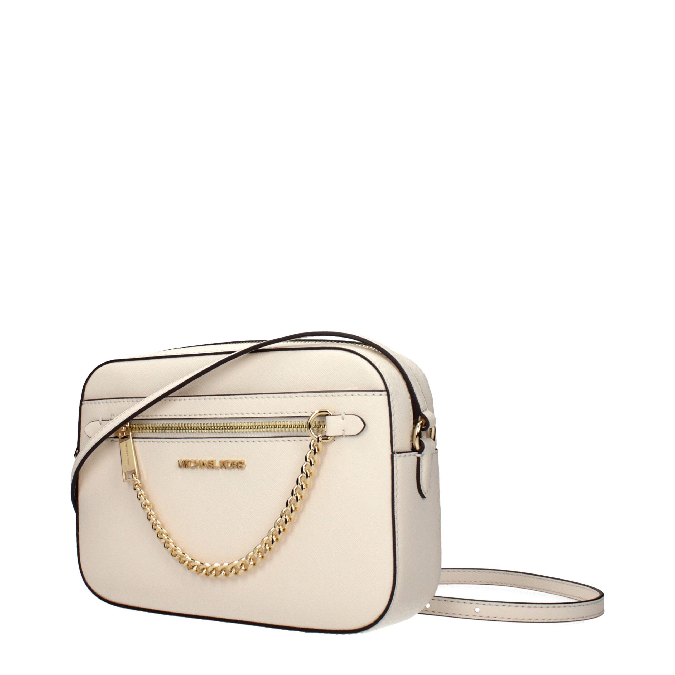 Michael Kors Beige Leather Crossbody Bag - Luxe Nova