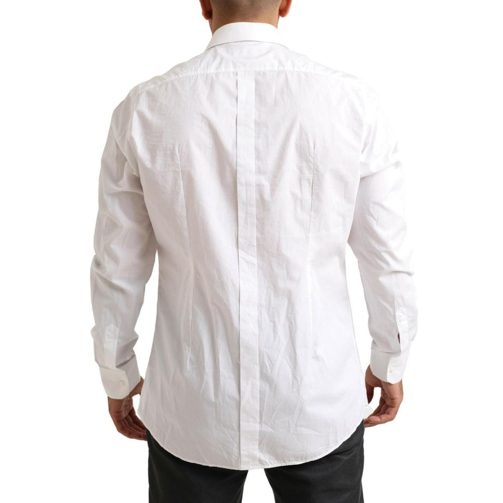 Dolce & Gabbana White Cotton Dress Shirt