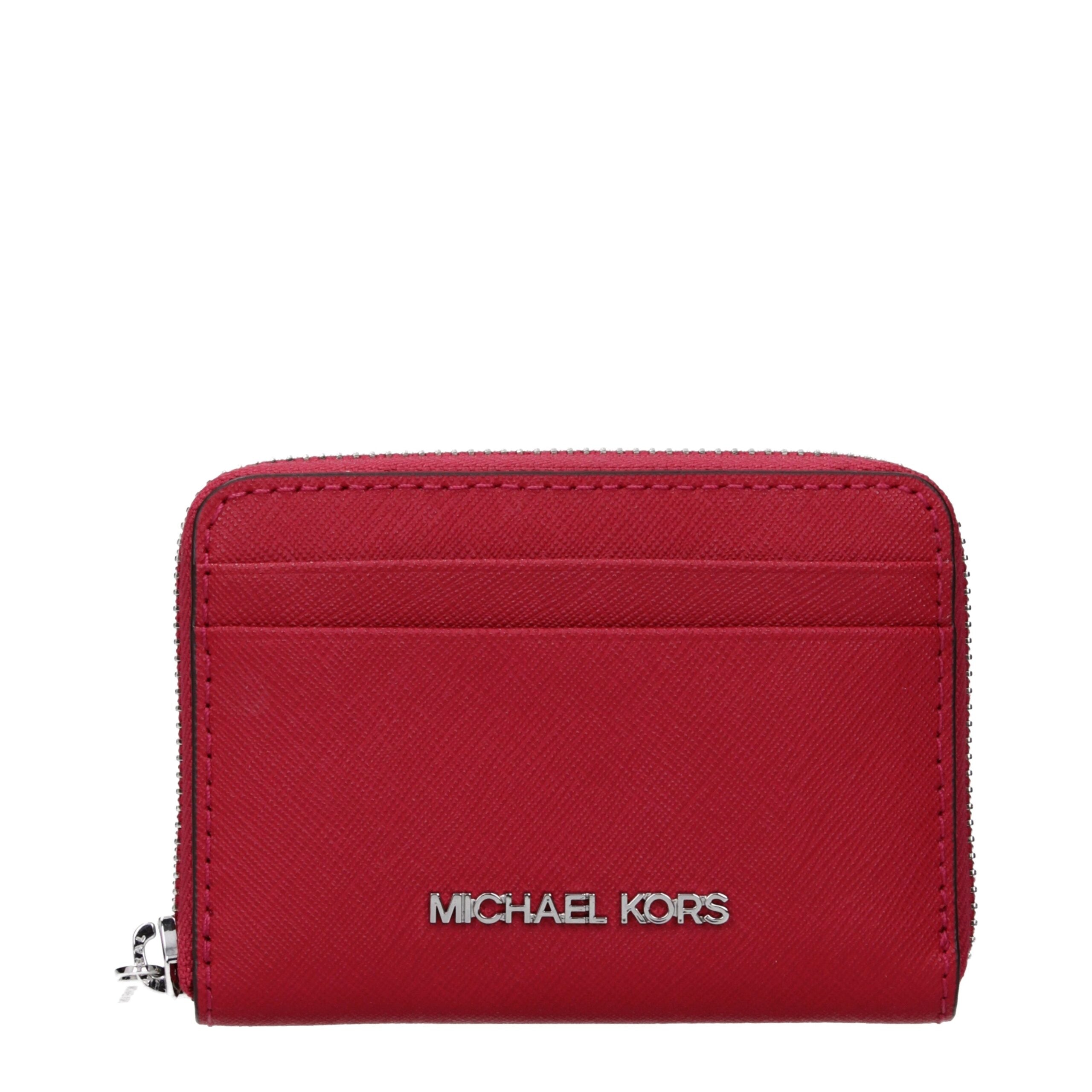 Michael Kors Red Leather Cardholder - Luxe Nova