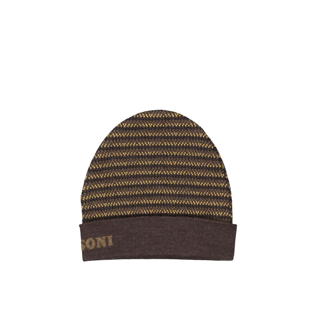 Missoni Brown Wool Beanie