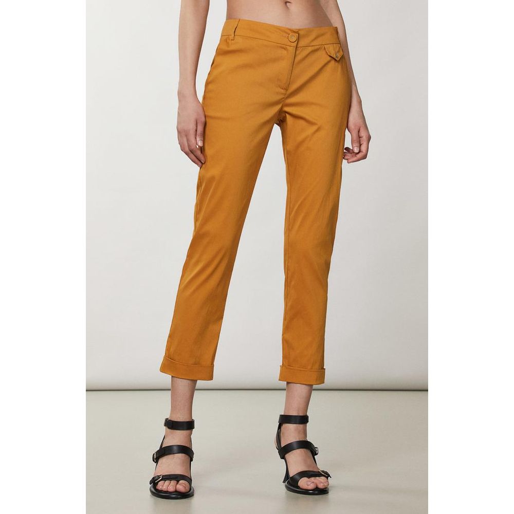 Patrizia Pepe Natural Cotton Casual Pants