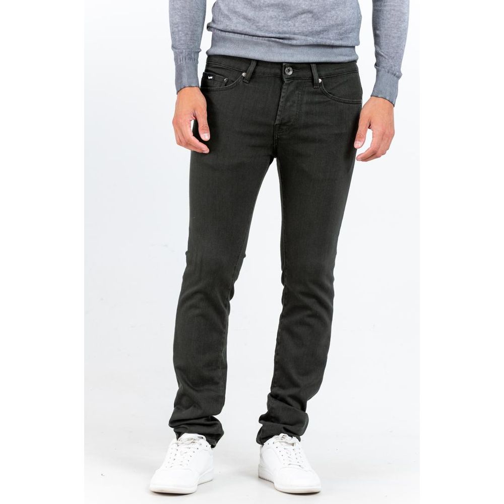 Gas Green Cotton Skinny Jeans