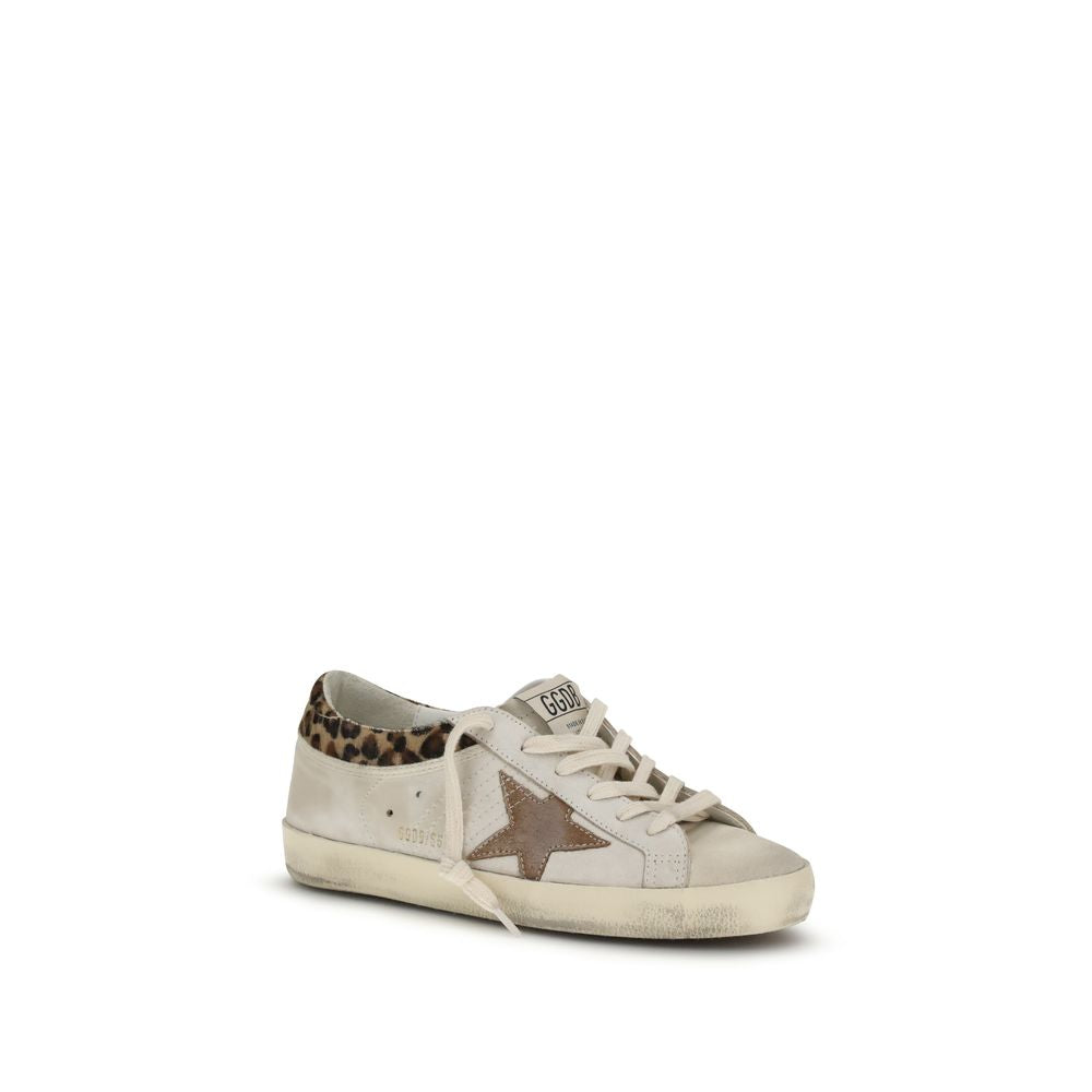Golden Goose White Calf Leather Bos Taurus Low Top Sneakers - Luxe Nova
