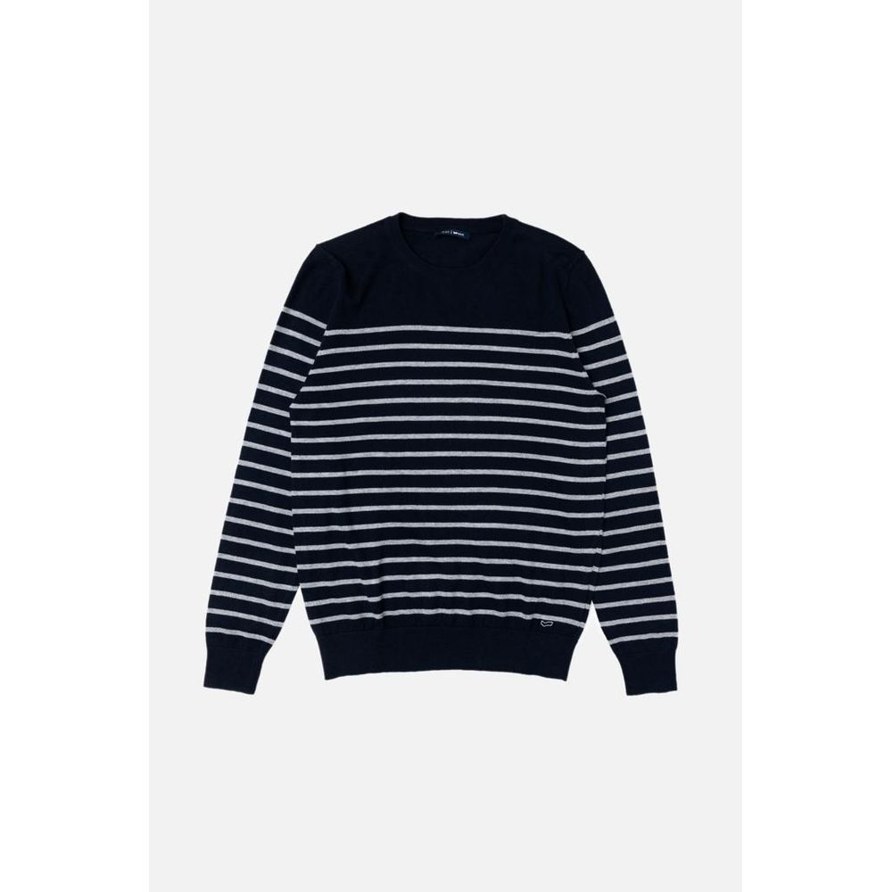 Gas Blue Cotton Cashmere Sweater