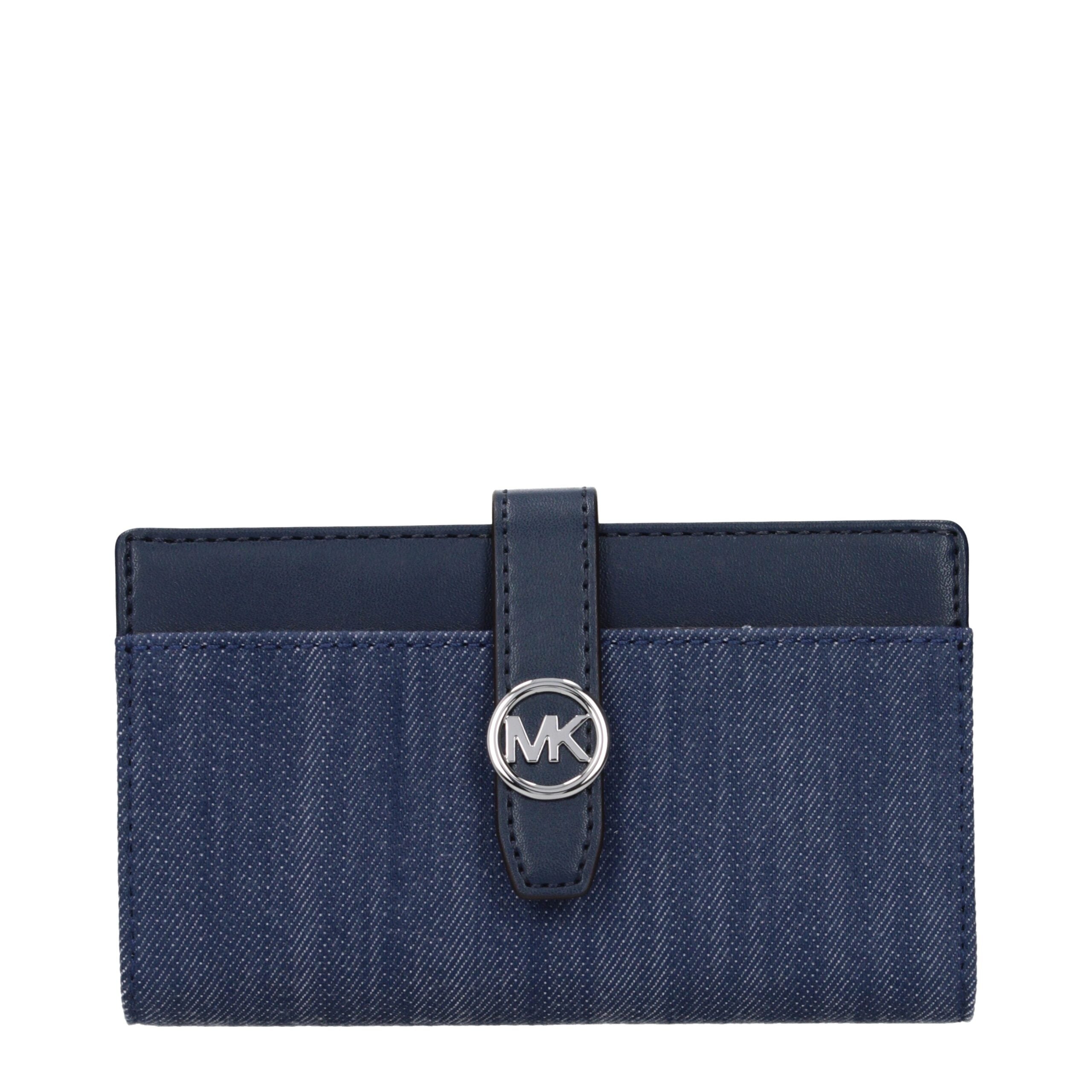 Michael Kors Blue Fabric Wallet - Luxe Nova