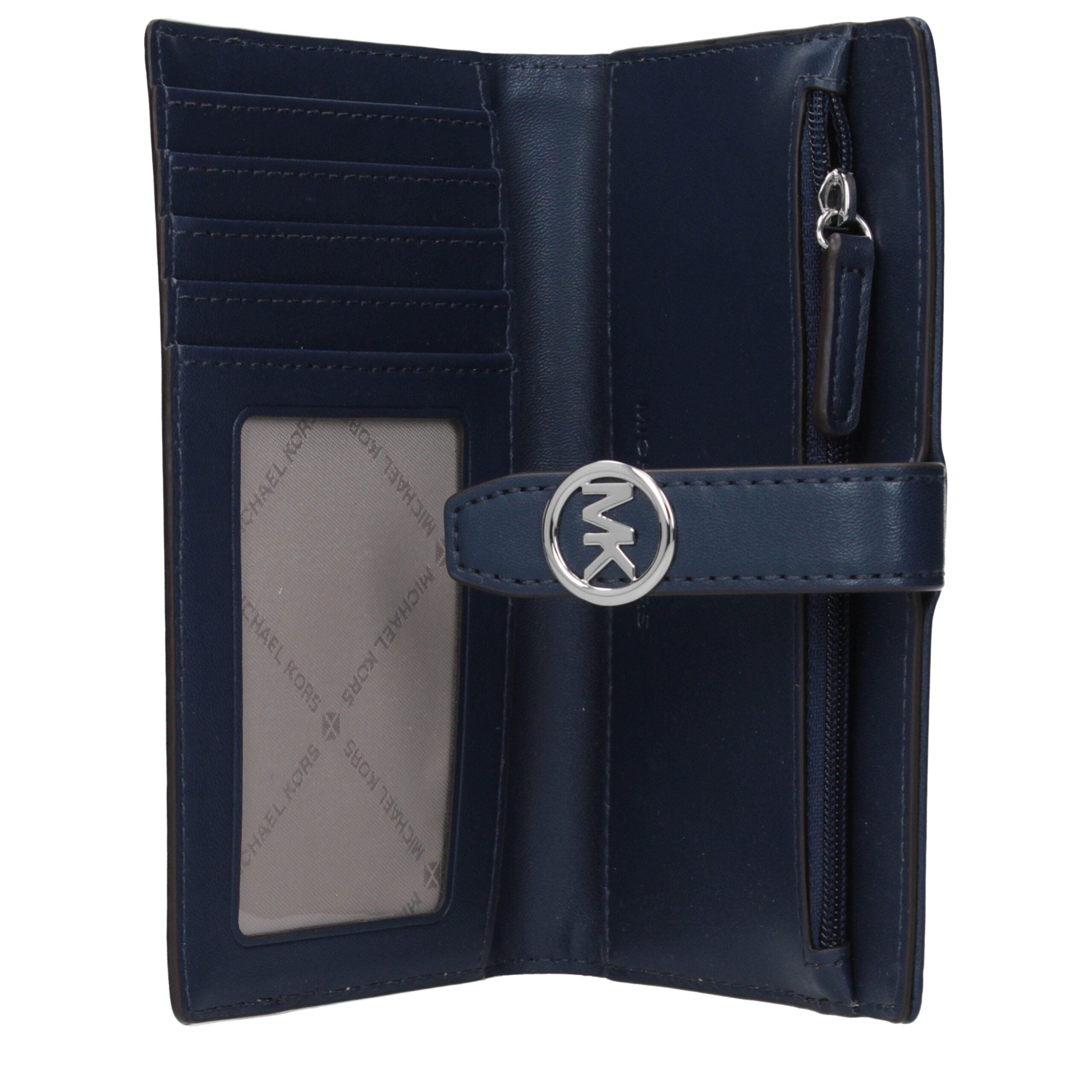 Michael Kors Blue Fabric Wallet - Luxe Nova
