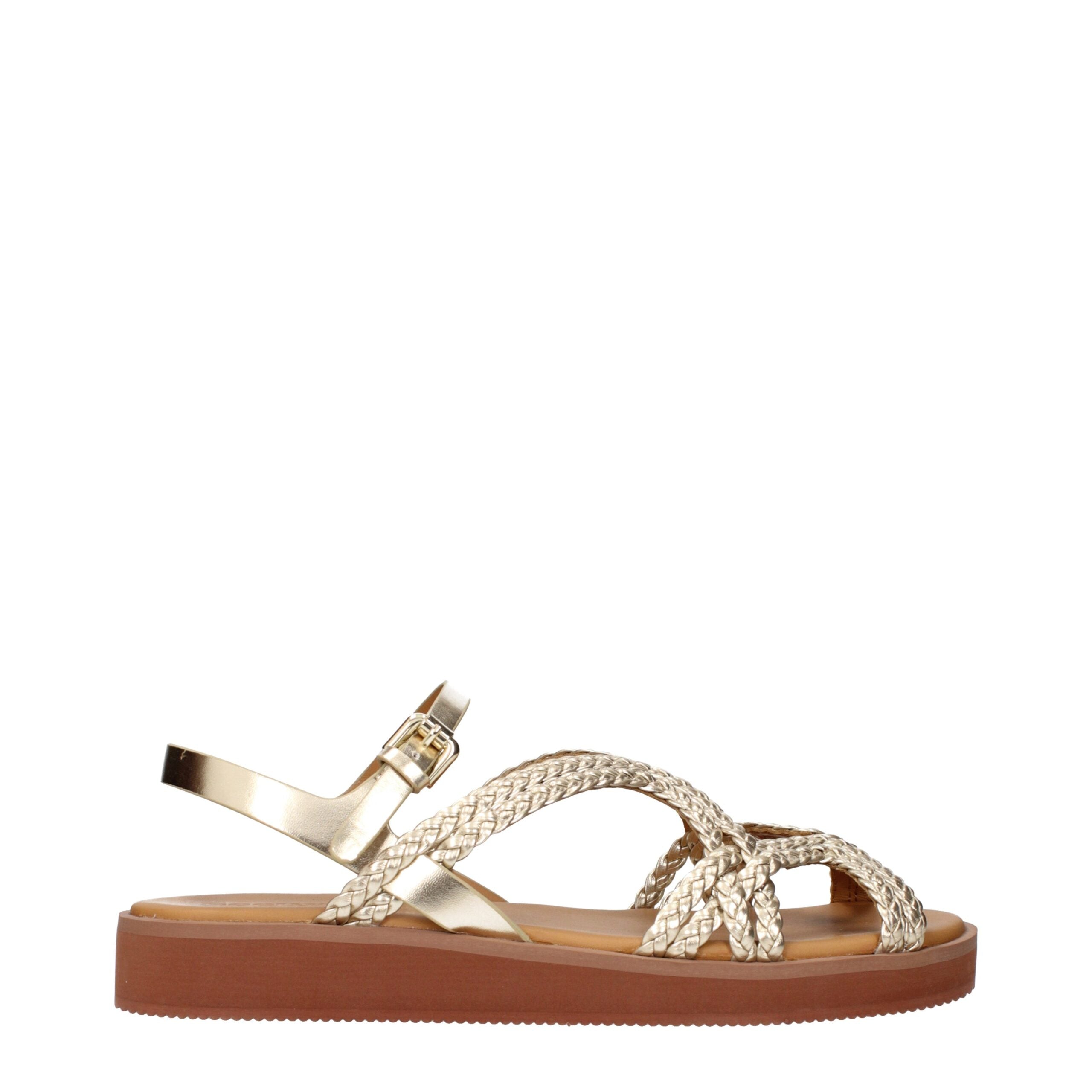 See By Chloé Gold Polyethylene Sandals - Luxe Nova