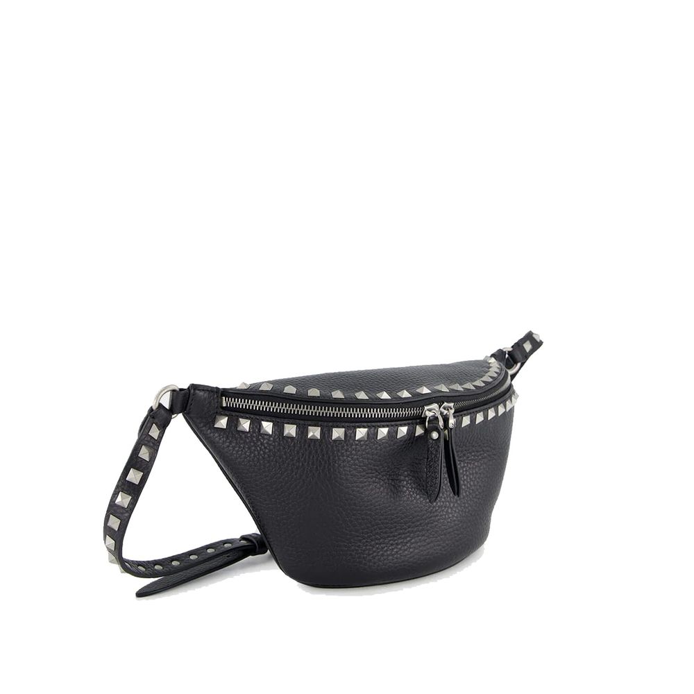 Valentino Garavani Black Calfskin Belt Bag