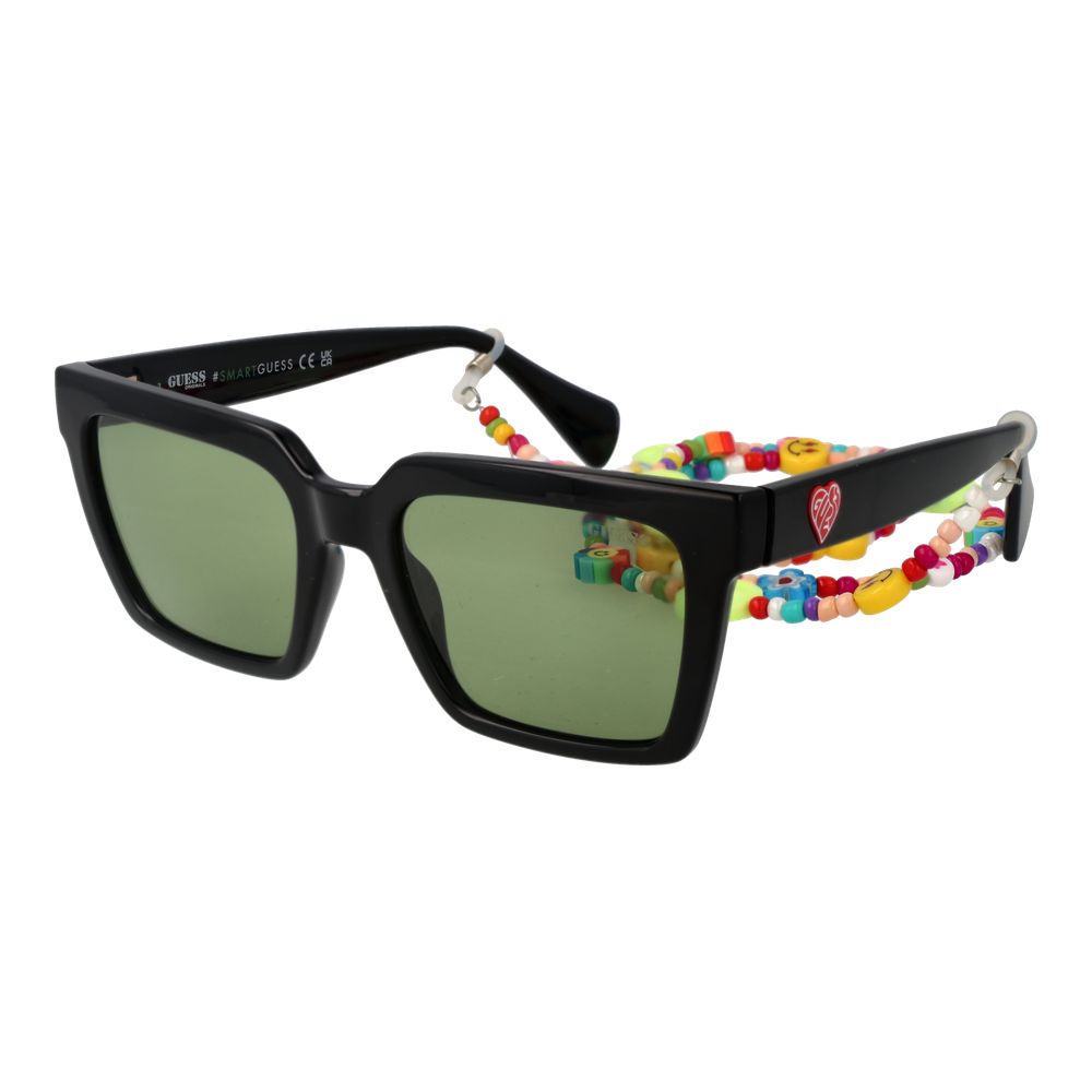 Guess Black Stainless Steel Sunglasses - Luxe Nova