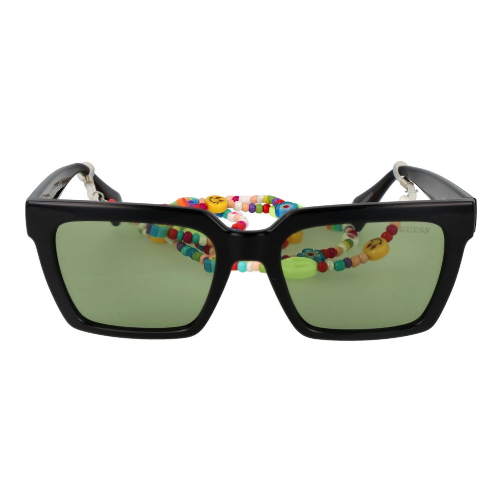 Guess Black Stainless Steel Sunglasses - Luxe Nova