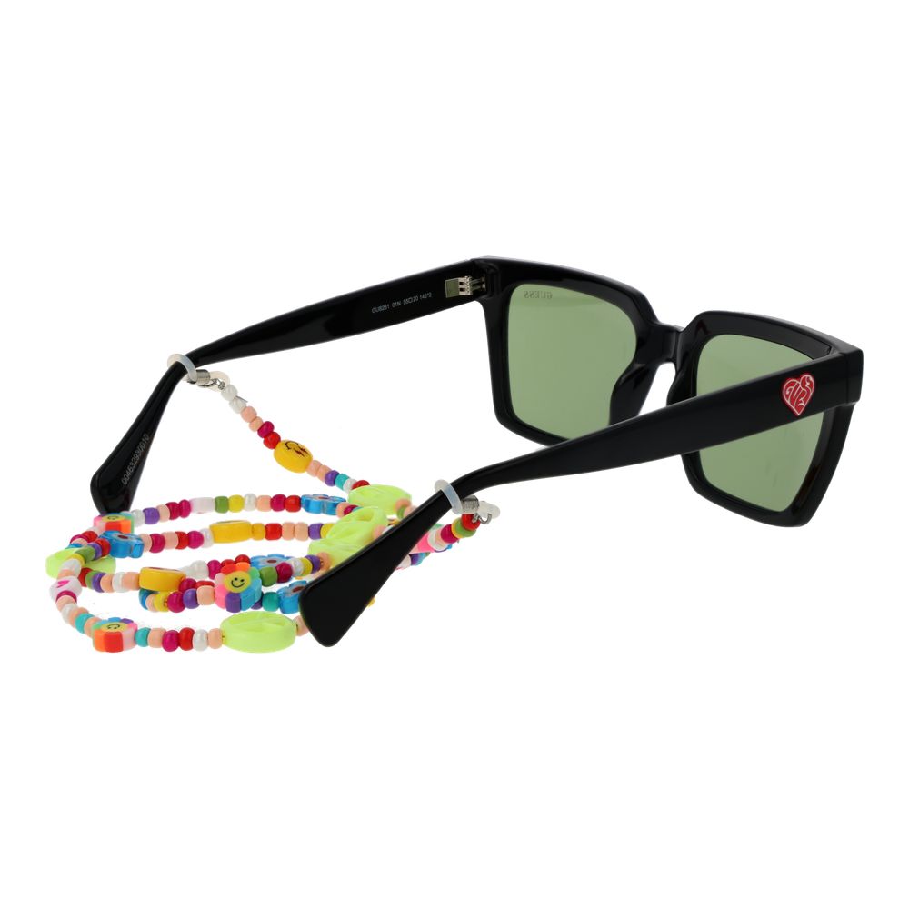 Guess Black Stainless Steel Sunglasses - Luxe Nova
