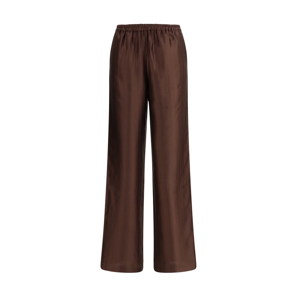 Loulou De Saison Brown Viscose Casual Pants