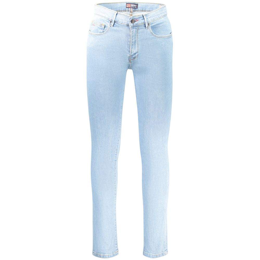 Norway 1963 Azzurro Cotton Men Jeans - Luxe Nova