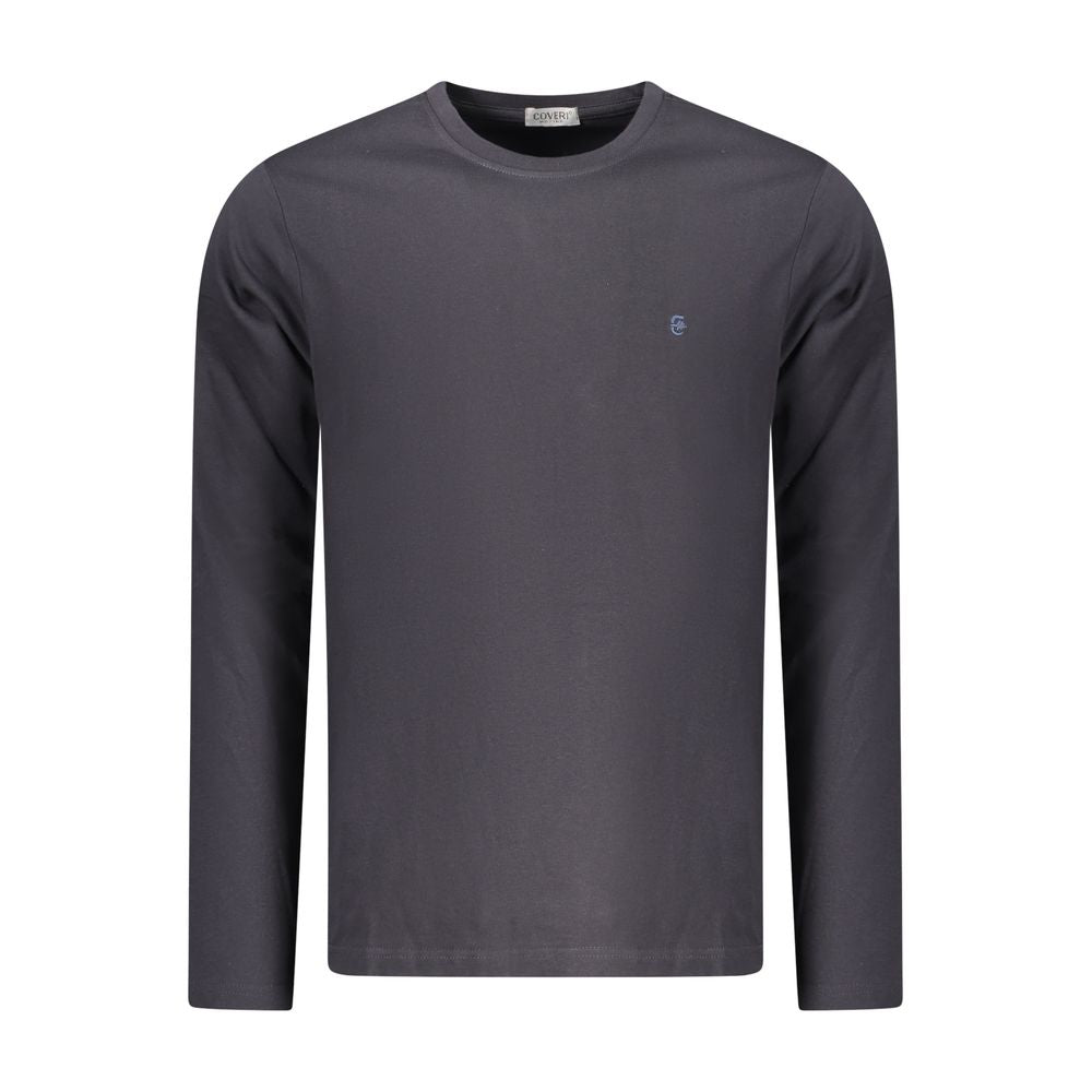 Coveri Moving Blue Cotton Men T-Shirt - Luxe Nova