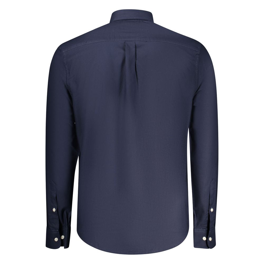 Norway 1963 Blu Cotton Male Shirt - Luxe Nova
