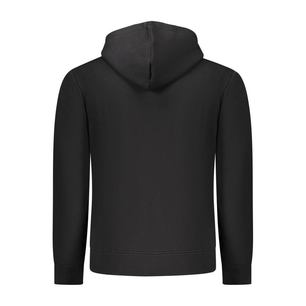 Coveri Moving Black Cotton Men's Hooded Sweatshirt - Luxe Nova