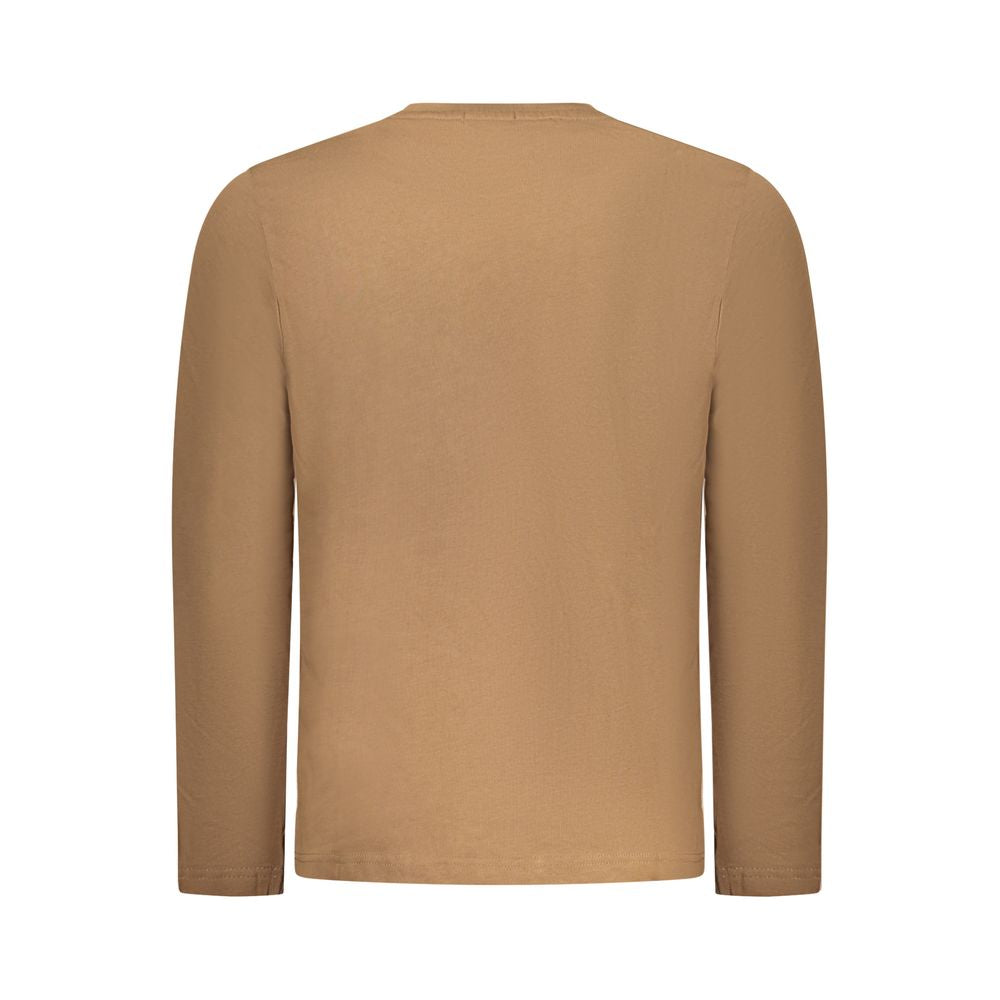 Coveri Moving Marrone Cotton Men T-Shirt - Luxe Nova