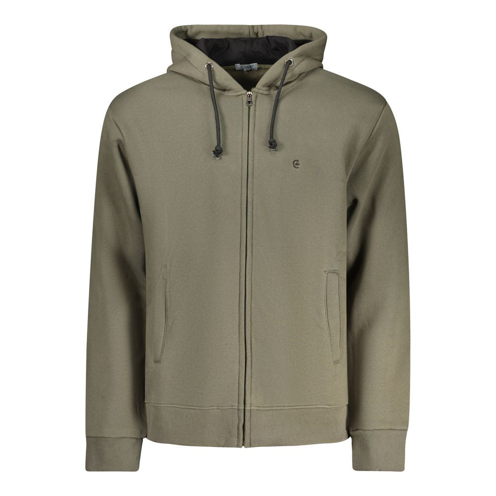 Coveri Moving Verde Cotton Men Sweatshirt - Luxe Nova