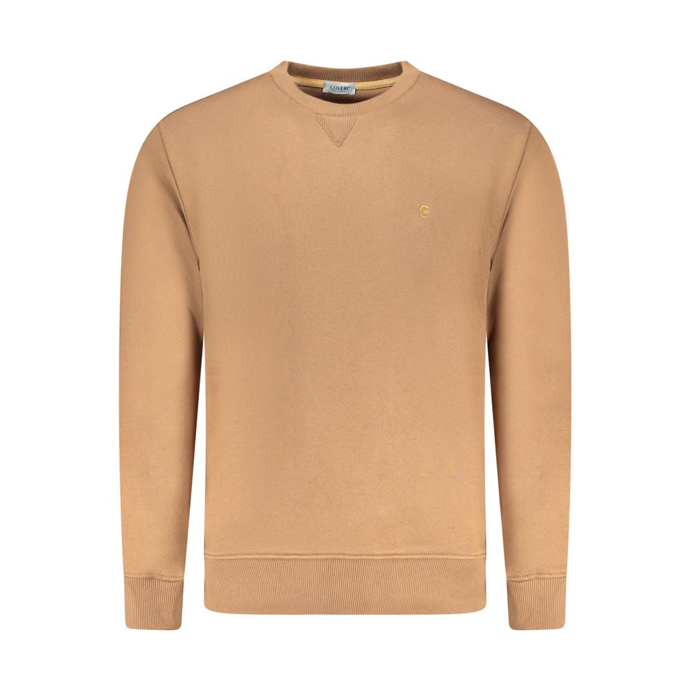 Coveri Moving Marrone Cotton Men Sweatshirt - Luxe Nova