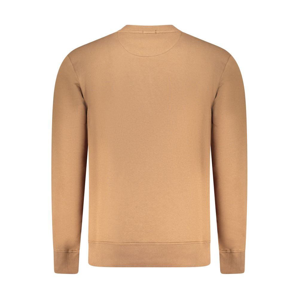 Coveri Moving Marrone Cotton Men Sweatshirt - Luxe Nova