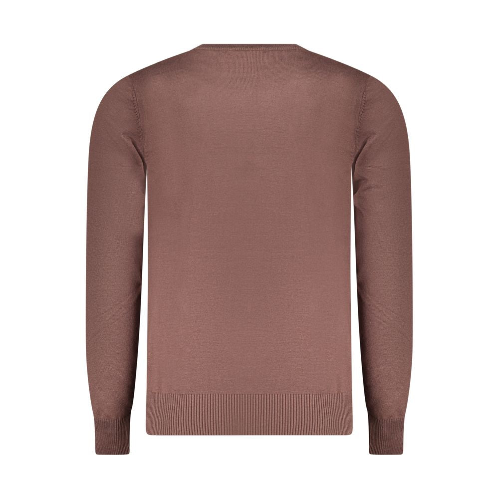 Coveri Moving Marrone Viscosa Mens Sweater - Luxe Nova