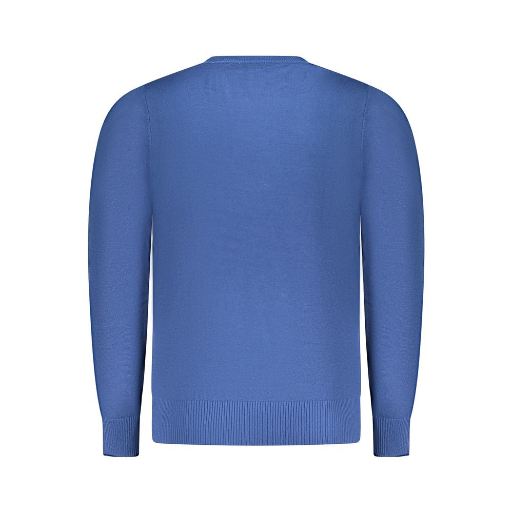 Coveri Moving Blue Viscose Men's Sweater - Luxe Nova