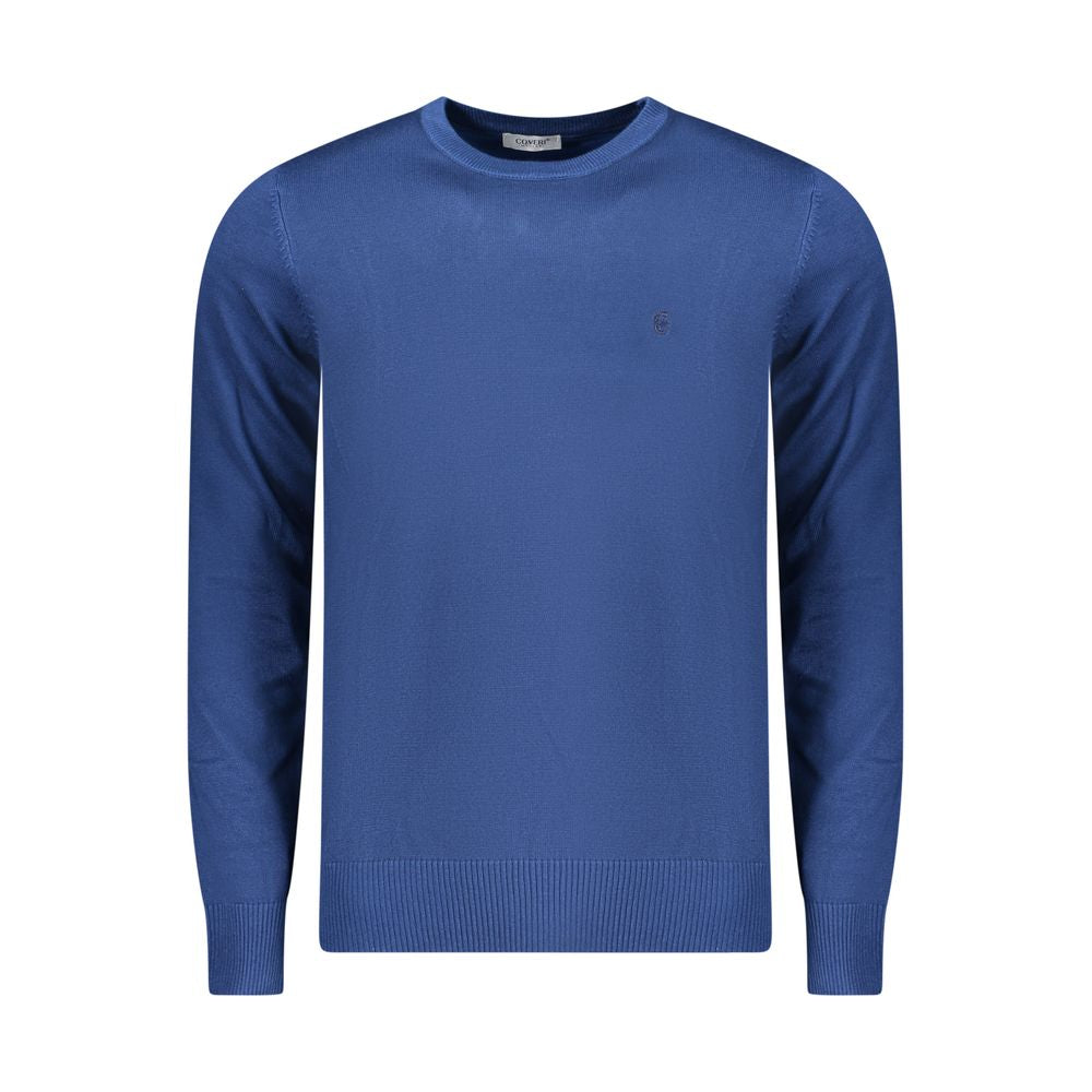 Coveri Moving Blue Viscose Men's Sweater - Luxe Nova