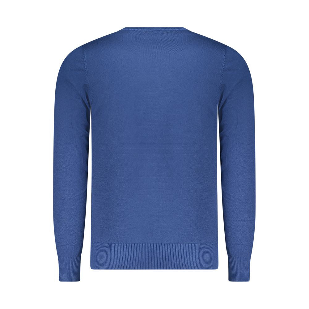 Coveri Moving Blue Viscose Men's Sweater - Luxe Nova
