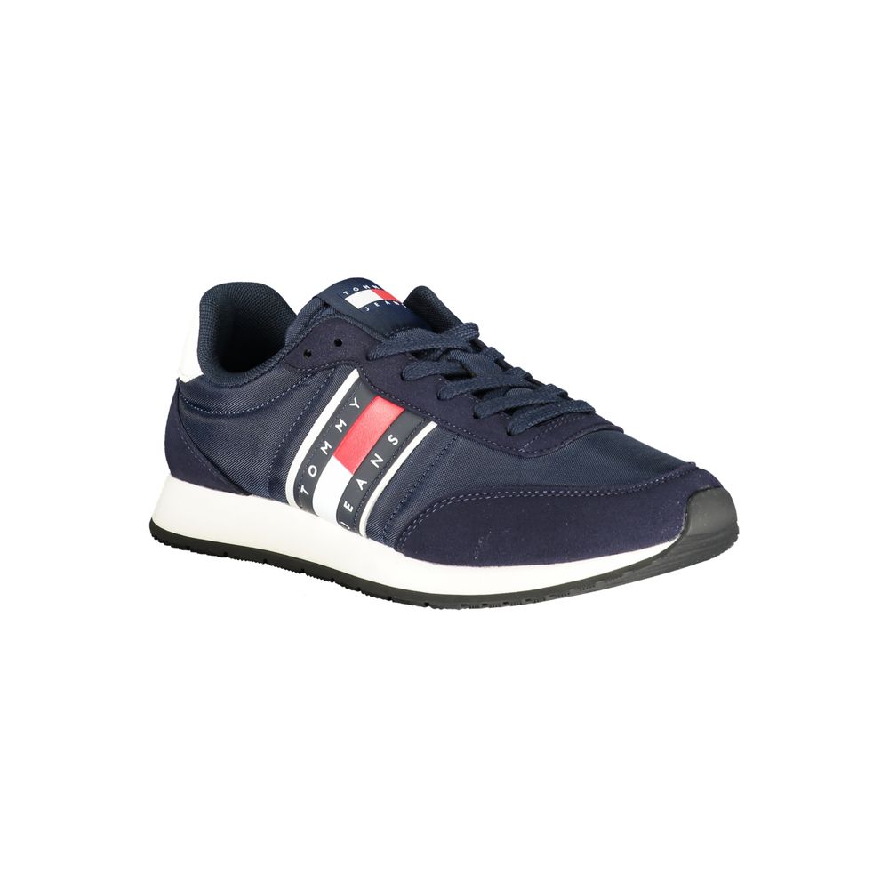 Tommy Hilfiger Blue Polyurethane Men Sneaker - Luxe Nova