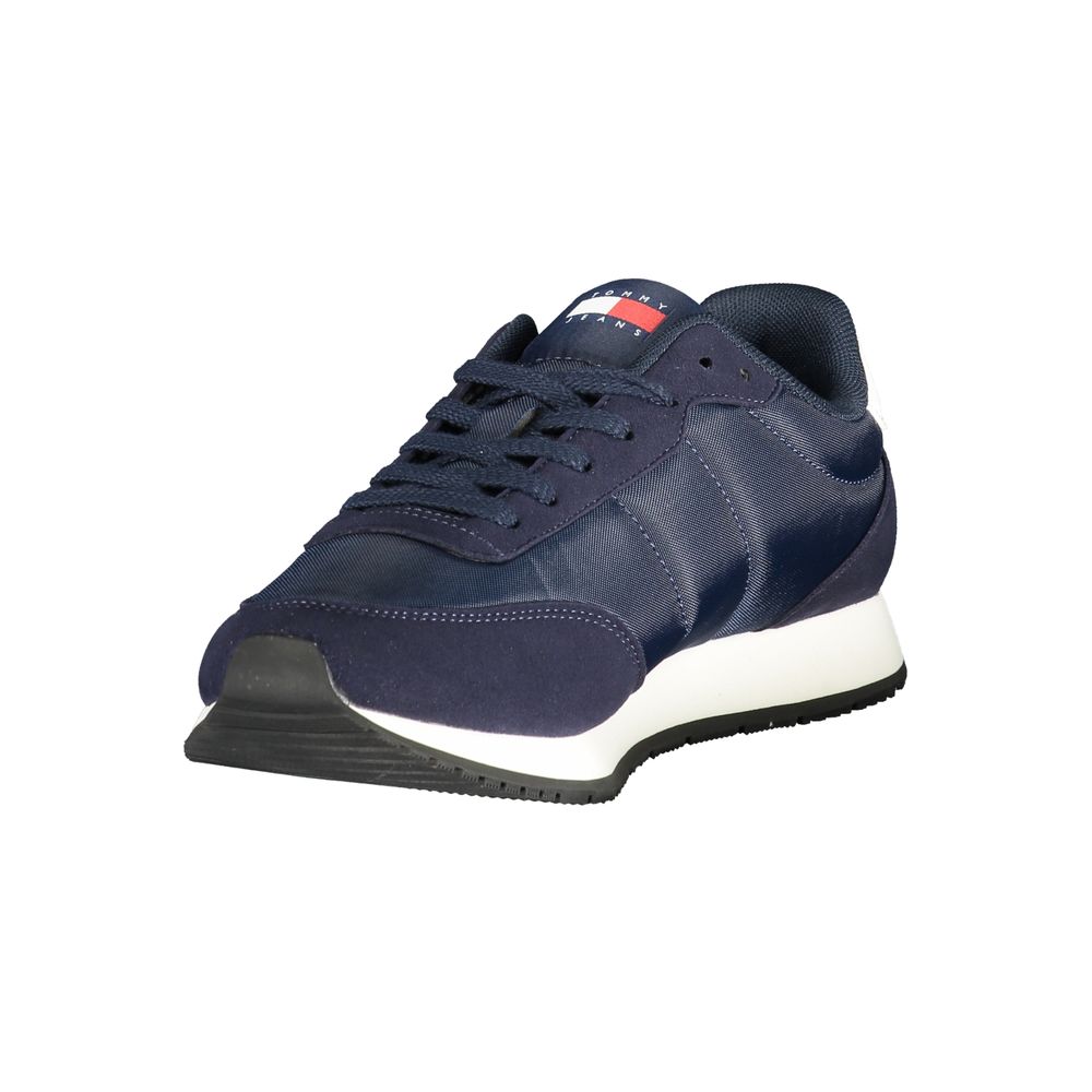 Tommy Hilfiger Blue Polyurethane Men Sneaker - Luxe Nova
