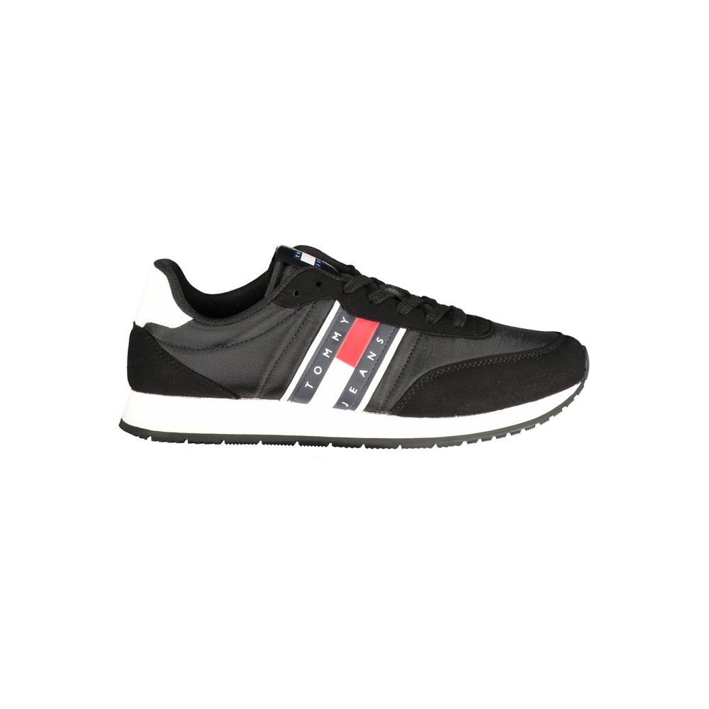 Tommy Hilfiger Black Polyurethane Men Sneaker - Luxe Nova