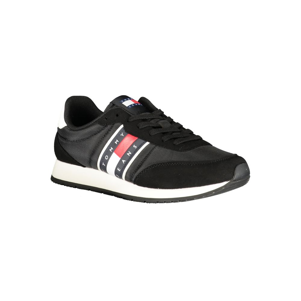 Tommy Hilfiger Black Polyurethane Men Sneaker - Luxe Nova